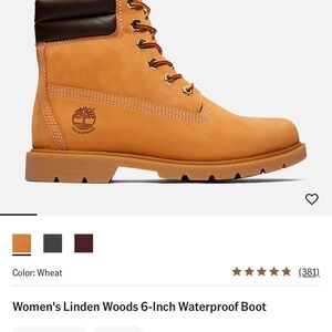 Timberland Women's Wheat Linden Woods Boots 6 inch